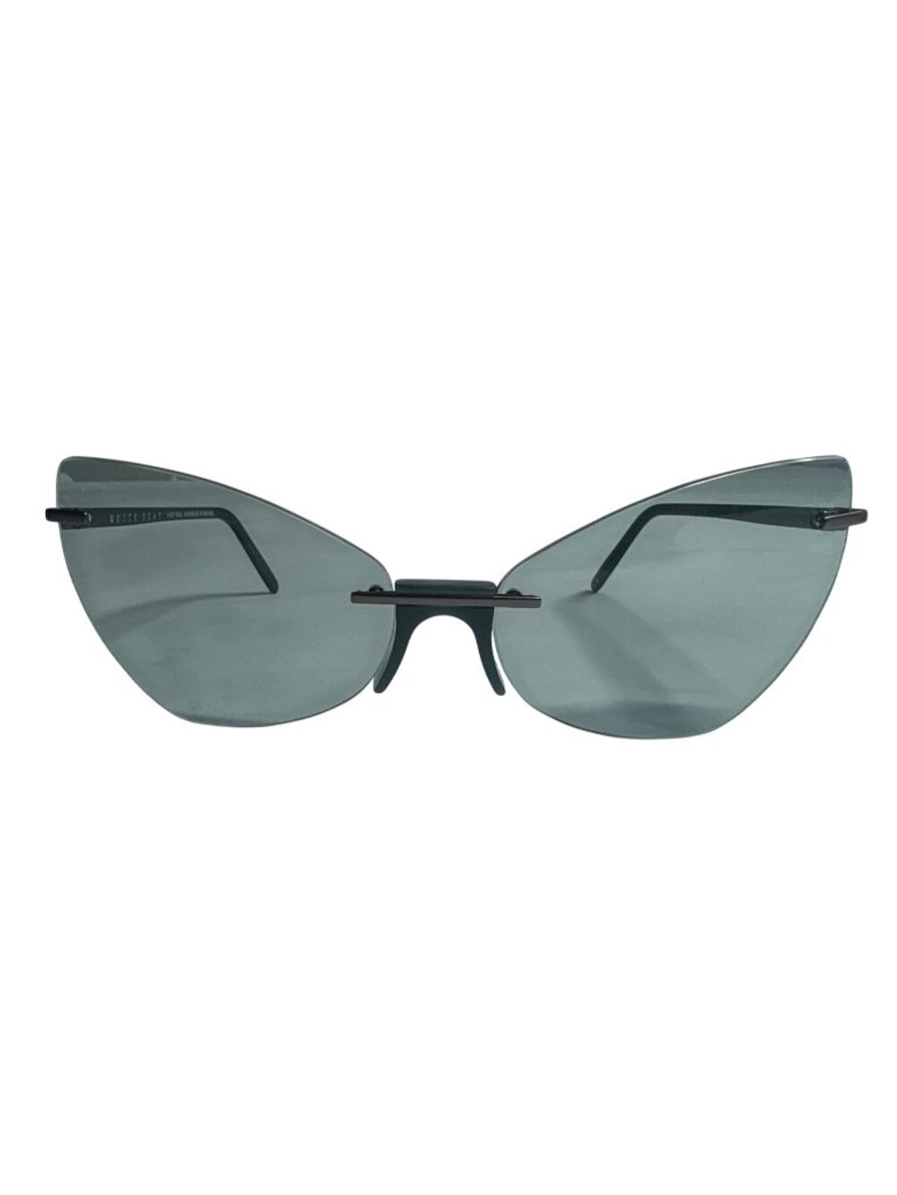 Andy Wolf White Heat Rimless Sunglasses in Sea Blue